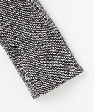 ANY SIS L ライトストレッチ ツイード ジャケット ネイビーシャンブレー