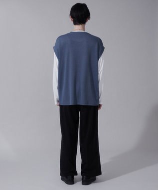 WEGO フェイクレイヤードベストT（LS） ネイビー