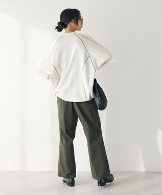 CRAFT STANDARD BOUTIQUE 刺繍入ツイルパンツ Khaki