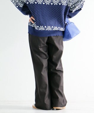 CRAFT STANDARD BOUTIQUE 刺繍入ツイルパンツ Black