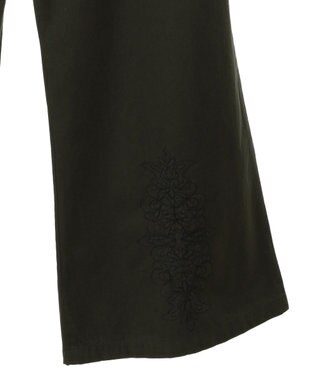 CRAFT STANDARD BOUTIQUE 刺繍入ツイルパンツ Black