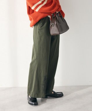 CRAFT STANDARD BOUTIQUE 刺繍入ツイルパンツ Khaki