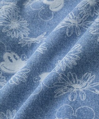 Green Parks ミッキー＆フレンズ／花柄デニムシャツ Light Indigo