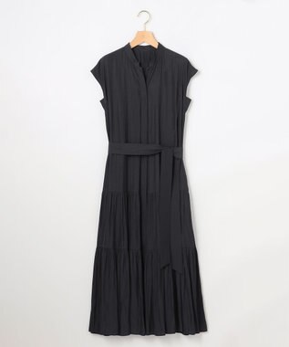 組曲 S 【WEB限定】ギャザーライトデシン ティアードワンピース