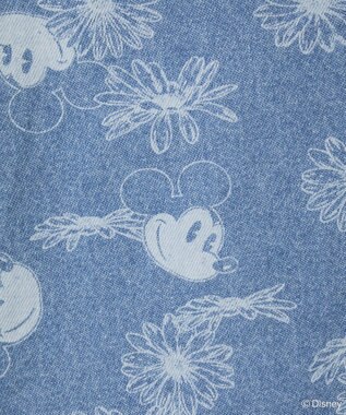 Green Parks ミッキー＆フレンズ／花柄デニムシャツ Light Indigo