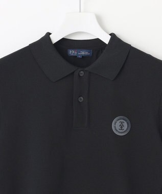 23区GOLF 【MEN】通気性抜群でムレにくい ニットポロシャツ ブラック系