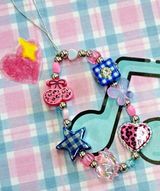 WEGO ビーズストラップキーホルダーS