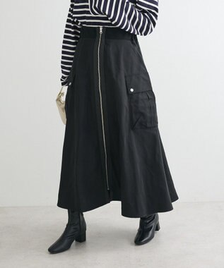 Green Parks ・ＳＵＧＡＲ　ＳＰＯＯＮ　ミリタリーフレアスカート Black