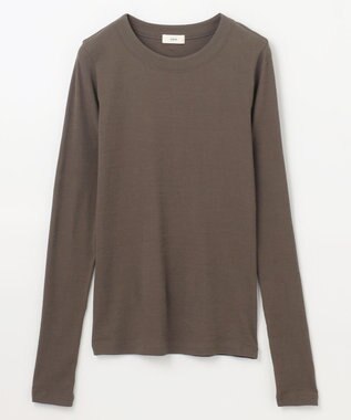 NAVE 【Nave・洗える】ガーゼフライス ロングスリーブ カーキ系