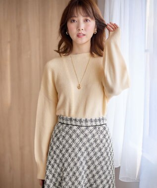 ANY SIS 【洗える】アンゴラブレンド ニット アイボリー