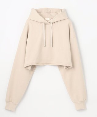 NAVE 【Nave  洗える】裏毛 クロップドパーカー アイボリー系