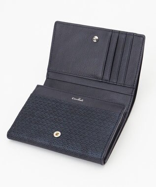 airlist Lファスナー小銭入れ付き二つ折財布 Lily リリィ ネイビー