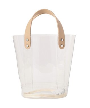 AMERICAN HOLIC 【2点セット】巾着付PVCバッグ Beige