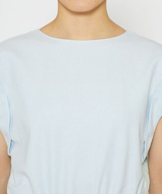 uncrave 【手洗い可】コットンリネンツイル ブラウス（uncrave WHITE） サックス