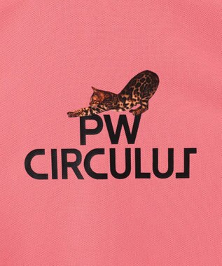 PW CIRCULUS 【WOMEN】【吸汗速乾】アニマル フォト ポロシャツ ピンク系