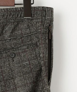 JOSEPH ABBOUD 【ストレッチ】フランネルジャージ パンツ ダークブラウン系4