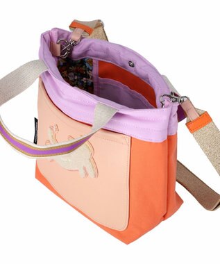 tsumori chisato CARRY キラミックスコンビ トートバッグ 2wayショルダー ネコ Sサイズ オレンジ