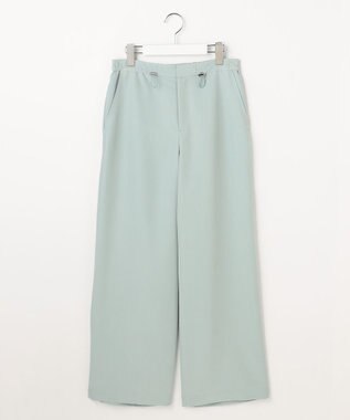 J.PRESS LADIES Springピーチ セミワイド パンツ スモーキーミント系