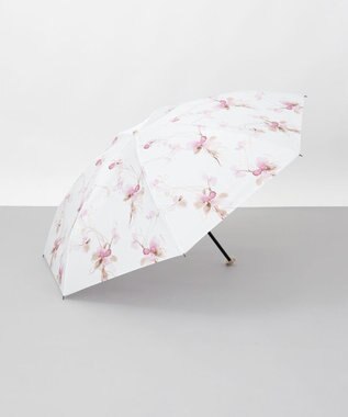 AURORA 【 JILL STUART（ジル スチュアート）】グラデーションフラワープリント雨傘（折りたたみ傘） ピンク