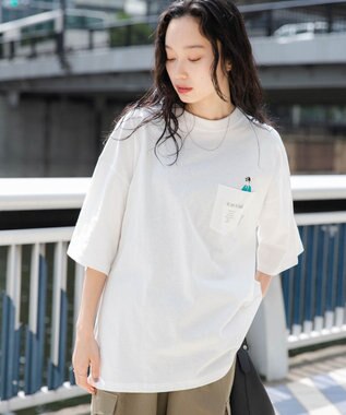 WEGO 【ユニセックス着用ITEM/手洗い可/MLサイズ】CITY　BOYS　ポケットT（S） ホワイト