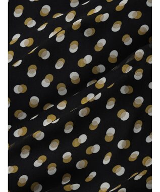 Green Parks armonia．ドットプリントパイピングワンピース Black