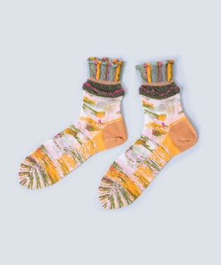 COQ 【MEN】sprinkle flower シアーソックス