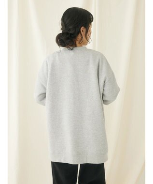 CRAFT STANDARD BOUTIQUE 裏起毛クルーネックチュニック Gray Mixture