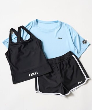 OP／FILA 【FILA】カジュアルスタイル3点セット水着 サックス