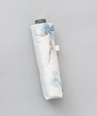 AURORA 【 JILL STUART（ジル スチュアート）】グラデーションフラワープリント雨傘（折りたたみ傘） ブルー