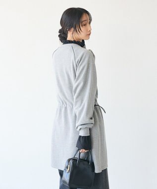 CRAFT STANDARD BOUTIQUE ライン入りロゴチュニック Gray Mixture