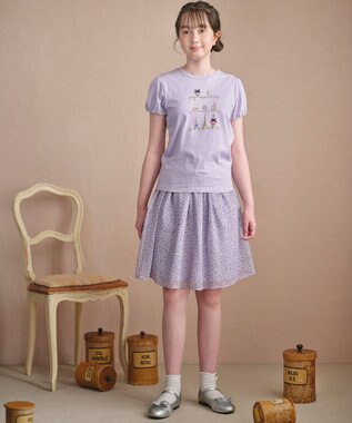 組曲 KIDS 【110-140㎝】 コスメティックTシャツ ラベンダー