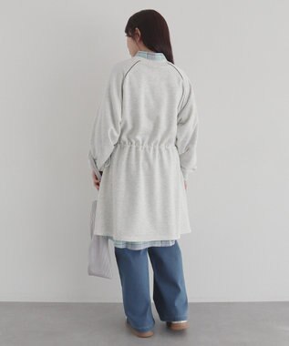 CRAFT STANDARD BOUTIQUE ライン入りロゴチュニック Oatmeal