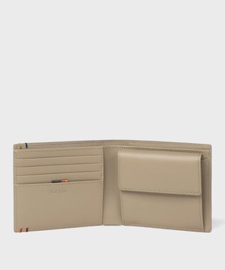 Paul Smith ハイライトステッチ 2つ折り財布 ベージュ