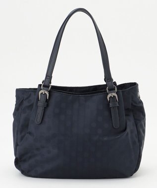 Y'SACCS 【Y’SACCS vous et】ドットジャカード マルチウェイトート Sサイズ ネイビー