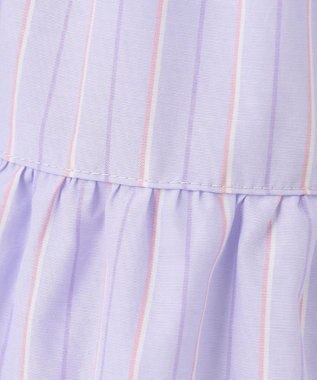 ANY KIDS ストライプ シャツ ワンピース マルチストライプ