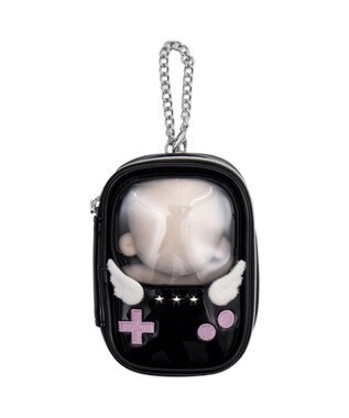 WEGO 【痛バ＆推し活グッズ】GAMEぬいポーチ ブラック