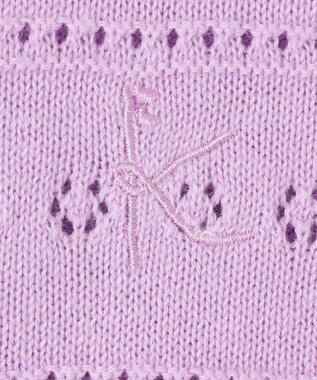 組曲 KIDS 【150-160㎝】フラワーアイレット カーディガン ラベンダー系