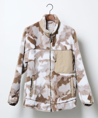 JOSEPH ABBOUD MOUNTAIN 【軽量】カモフラージュフリース ブルゾン アイボリー系7
