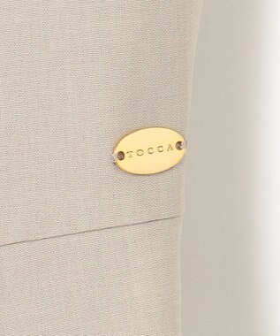 TOCCA 【消臭・吸水速乾・洗える】SUMMER ENTRANCE 襟付きドレス ベージュ系