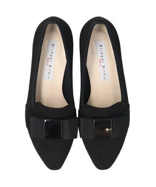 Bridget Birkin ＜3E＞【Bridget Birkin Walk】オペラリボンヒールウォーキングパンプス ブラックスウェード