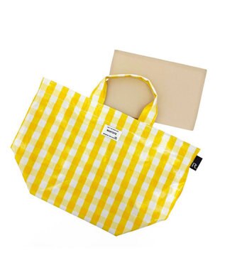 ROOTOTE 1030【ラミネート加工】SN.デリ.ラミネート-Q 03：チェック・イエロー