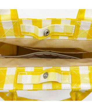 ROOTOTE 1030【ラミネート加工】SN.デリ.ラミネート-Q 03：チェック・イエロー