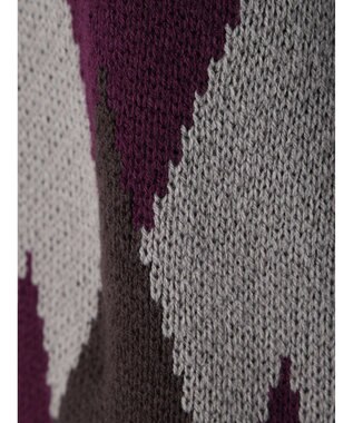 CRAFT STANDARD BOUTIQUE 【男女兼用】アーガイル柄カーディガン Purple