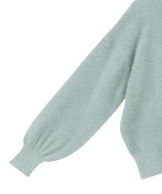 earth music&ecology ミニシャギープルオーバー Grayish Blue