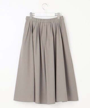 J.PRESS LADIES 【洗える】ソフトブロード ランダムタック スカート ライトグレー系
