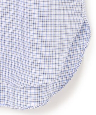 J.PRESS MEN 【EXTRA COMFORT / 形態安定・ストレッチ・抗菌防臭・速乾】ピンオックス ファンシーチェック 半袖シャツ/B.D. サックスブルー系3