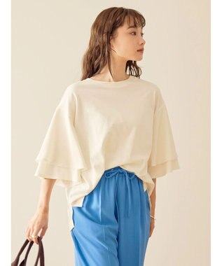 AMERICAN HOLIC 異素材スリーブプルオーバー Off White