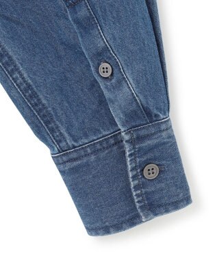 23区 L 【洗える】23区DENIM ライトダンガリー シャツ インディゴ