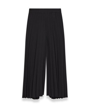 JOSEPH エアリープリッセ　クロップドトラウザーズ Black