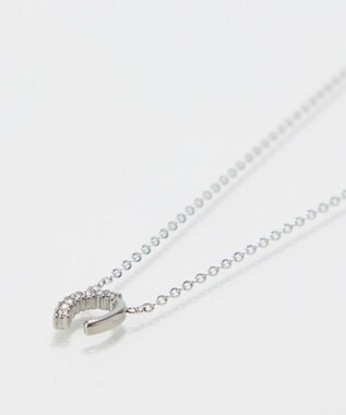 Phoebe 〈金属アレルギー対応〉グロッシーミニホースシューネックレス　シルバー　ステンレス/馬蹄/蹄鉄/ラッキーモチーフ/ギフト/プレゼント シルバー